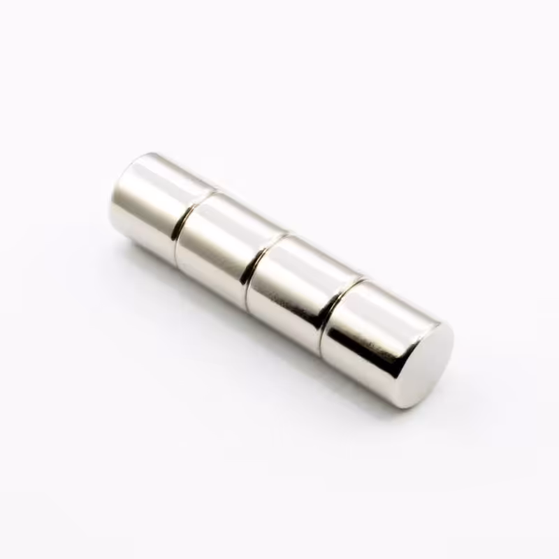 آهنربا نئودیمیوم 10x10mm میلیمتر سوپر مگنت استوانه بسته 4 عددی-یک سانتی مگامگنت 