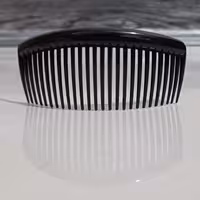 شانه زلفی نشکن تکی  رنگ مشکی 10سانتی