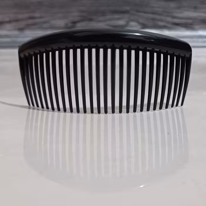 شانه زلفی نشکن تکی  رنگ مشکی 10سانتی