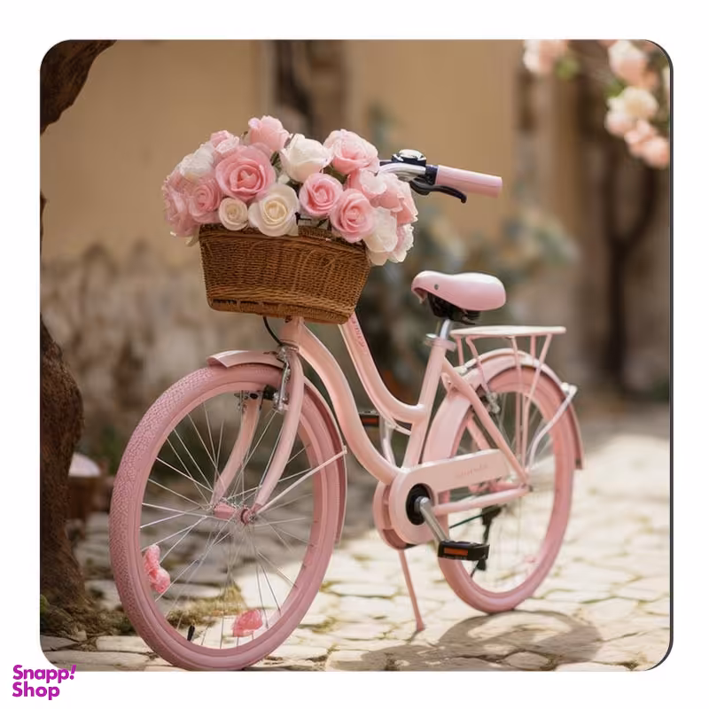 مگنت صباطرح مدل دوچرخه و گل رز در سبد کد M628