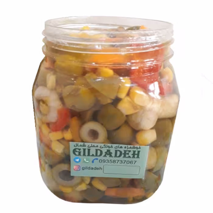 ترشی زیتون و قارچ خانگی