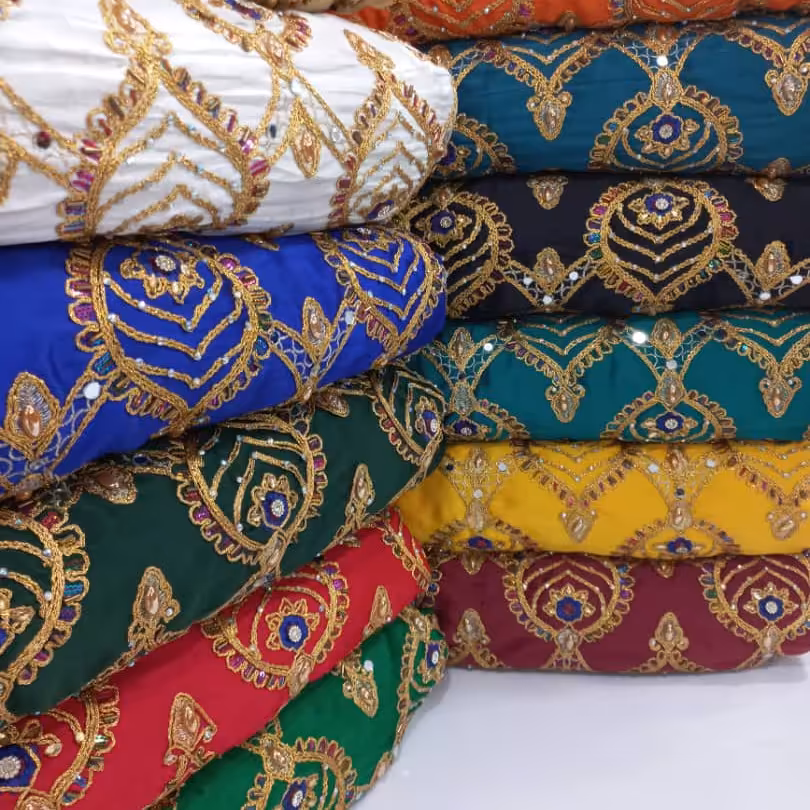 پارچه ساتن سوزندوزی درجه یک