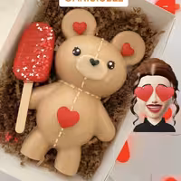 خرس شکلاتی روز عشق .ارسالبا اسنپ و پس کرایه