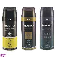اسپری خوشبو کننده بدن پرستیژ (Prestige) مدل P8 حجم 150 میلی‌لیتر مجموعه 3 عددی