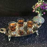 سینی بیضی حلقه نگین تک سایز SAFINOX کد 101
