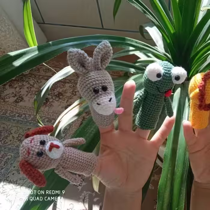 عروسک های انگشتی حیوانات قیمت برای هر کدام60ت  درصورت انتخاب بالای 6عدد، ارسال رایگان میشه