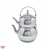 ست کتری و قوری یونیک مدل لوله دار استیل کد 7266