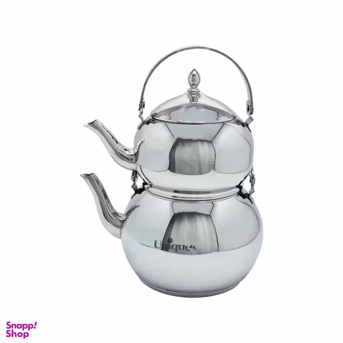 ست کتری و قوری یونیک مدل لوله دار استیل کد 7266