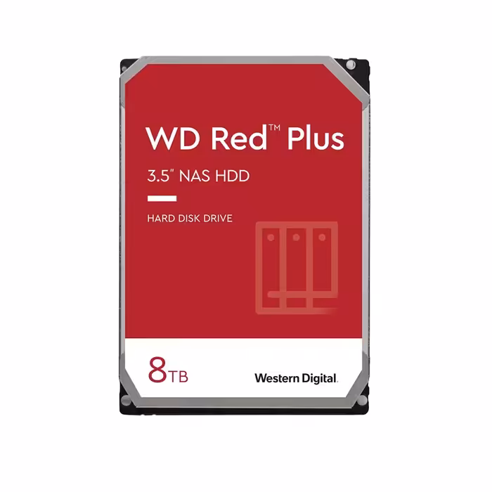 هارددیسک اینترنال وسترن دیجیتال مدل Red Plus 8TB 3.5&quot; 5400rpm