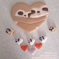 کوکی دکوراتیو (رویال آیسینگ) طرح عاشقانه ولنتاین