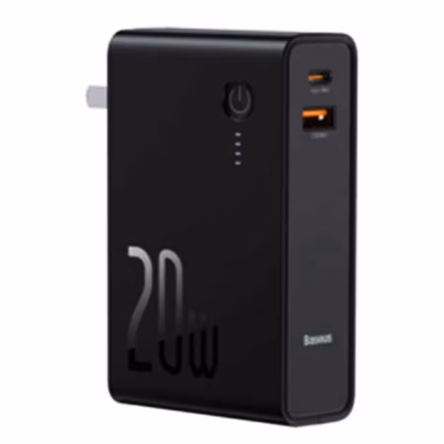 قیمت و خرید پاوربانک و شارژر دیواری بیسوس مدل Power Station 2 PPNL010001 20W ظرفیت 10000mAH | یاس ارتباط