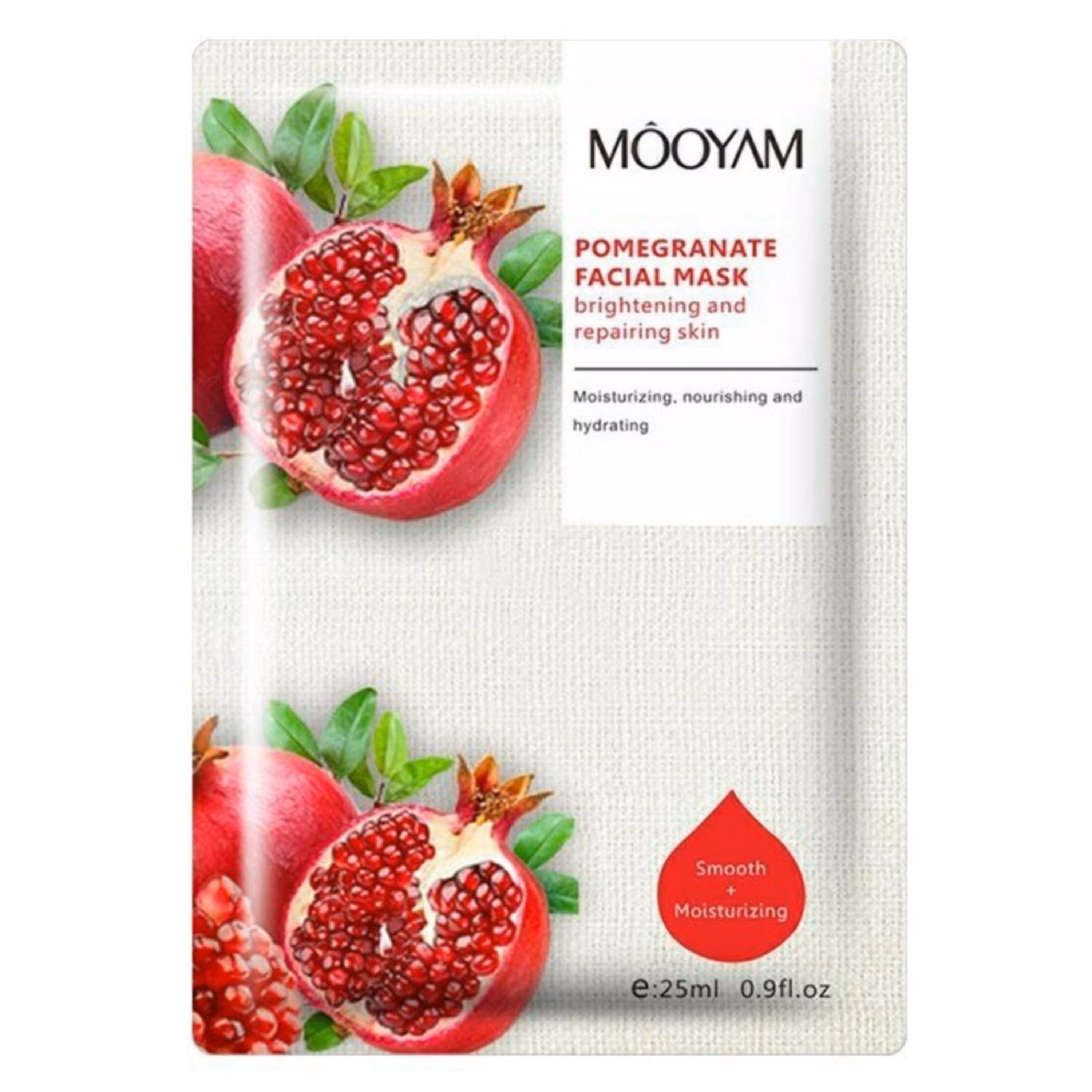 ماسک ورقه ای صورت آبرسان انار مویام mooyam لیاناشاپ