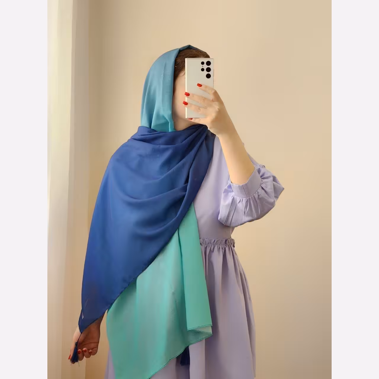 شال نخ وال طرح طیفی