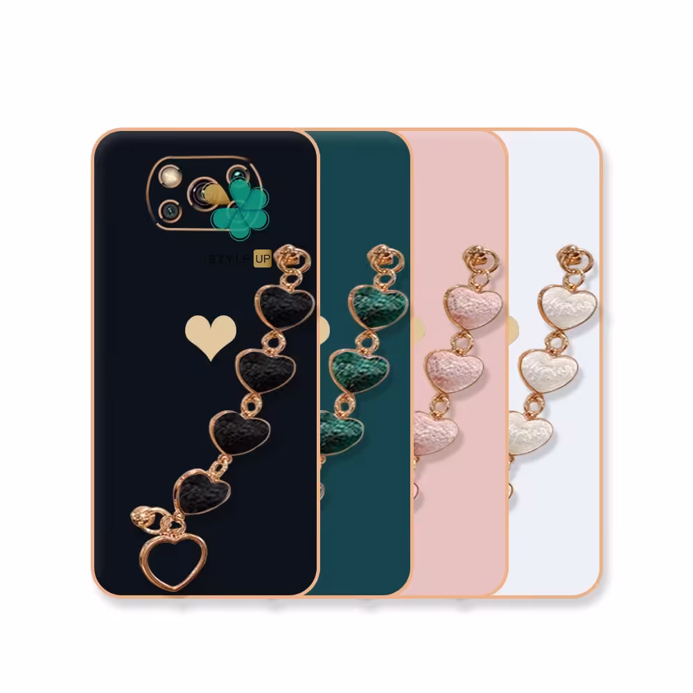 قاب الکتروپلیتینگ گوشی شیائومی Poco X3 Pro طرح قلب