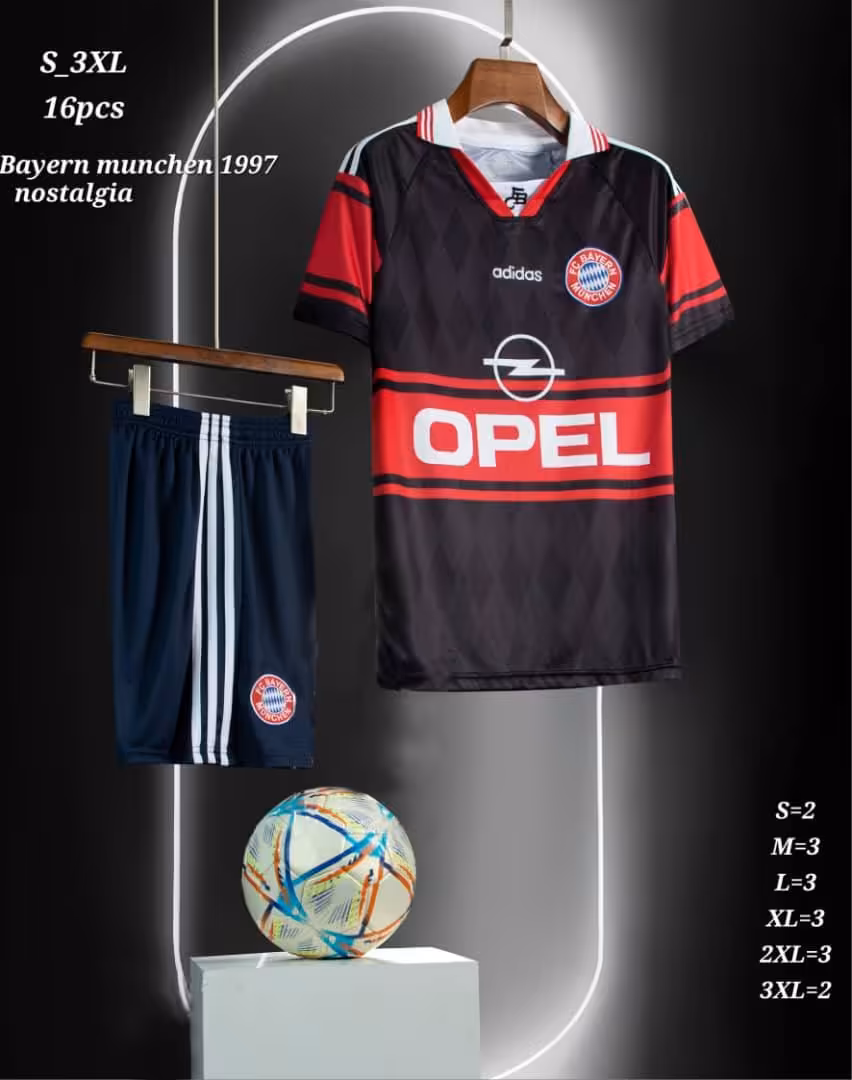کیت کلاسیک بایرن مونیخ فصل 1997 (پیراهن شورت) ورژن هواداری