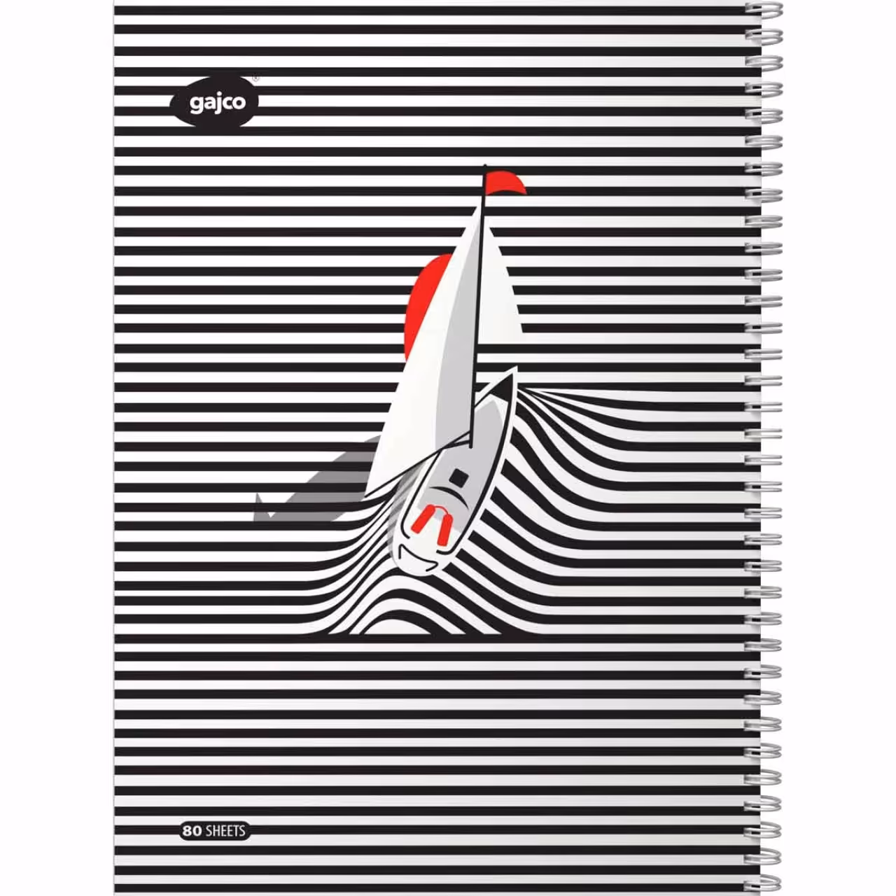 دفتر سیمی 80 برگ گاجکو طرح قایق با رایحه شکلات