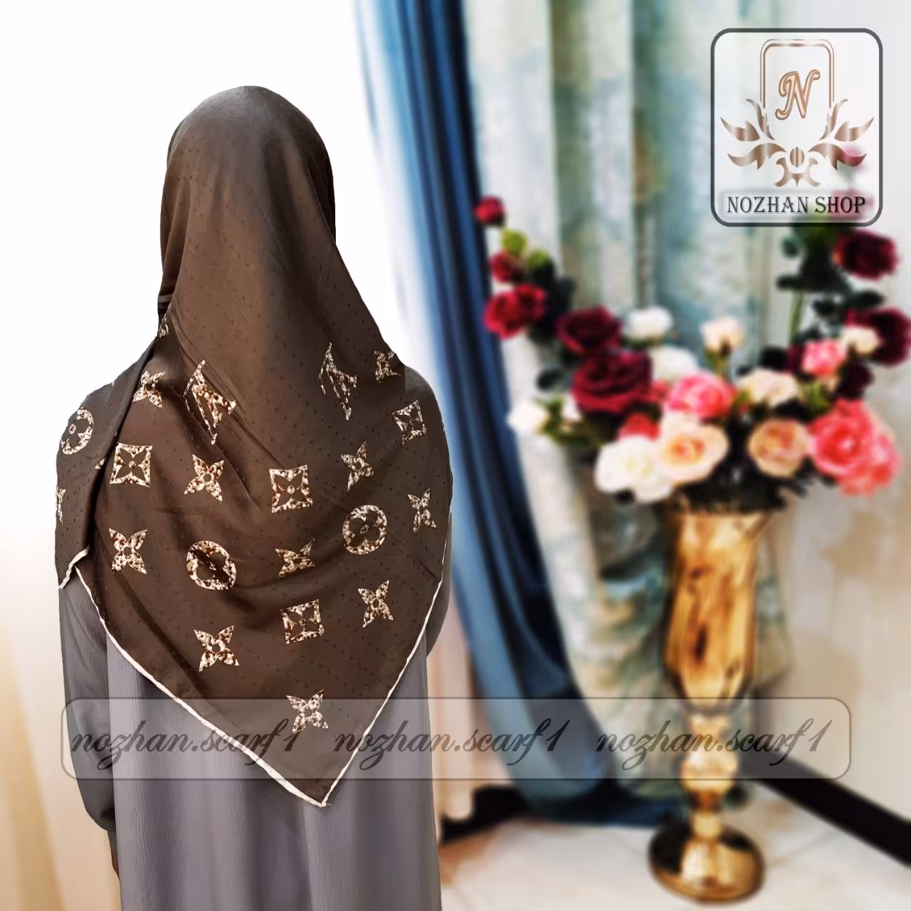 روسری رایون سوزنی کد(273c)