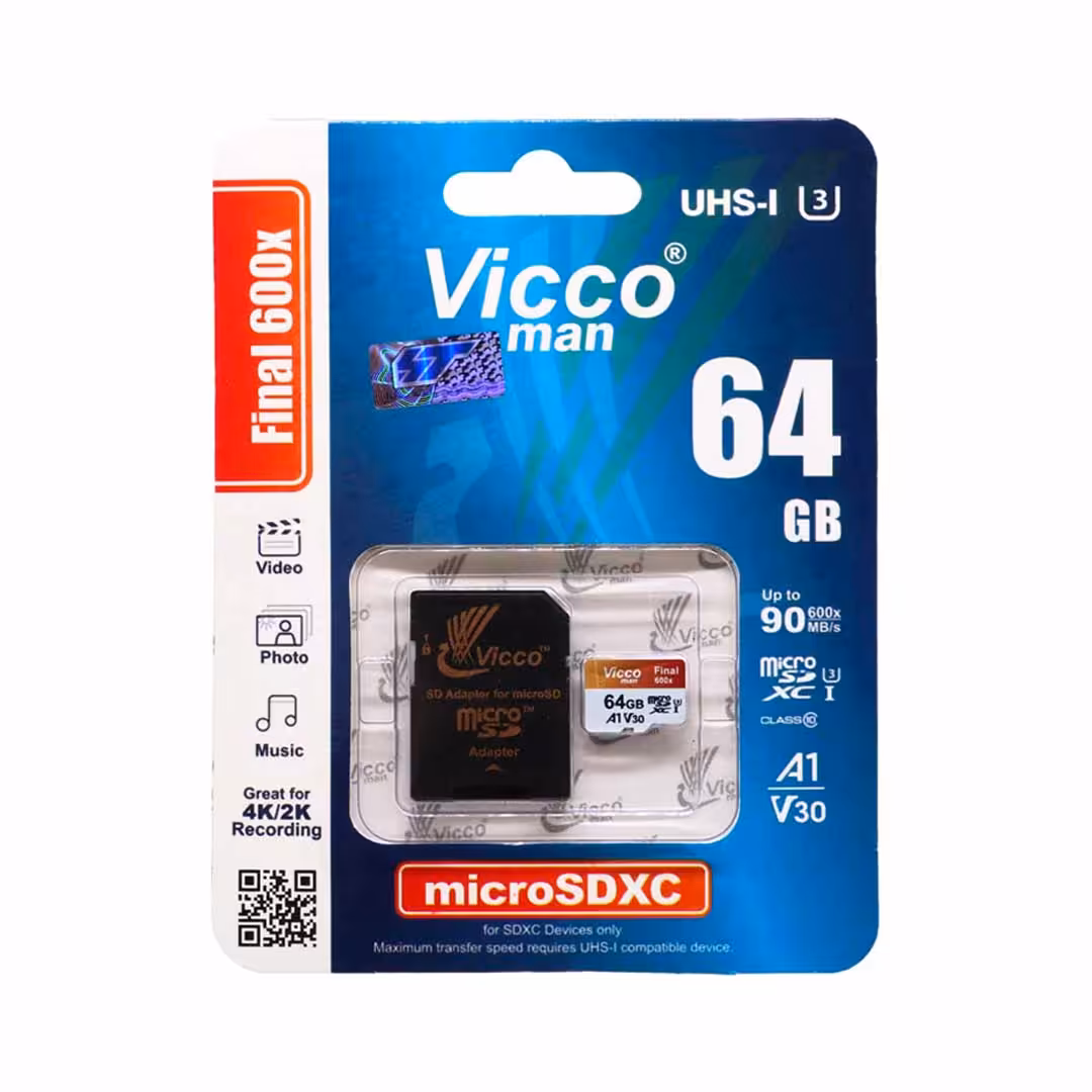 کارت حافظه MicroSDXS ویکومن مدل Final 600X با ظرفیت 64 گیگابایت