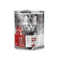 کنسرو گربه بالغ یو اس پت us pet  گوشت خالص گاو 400گرمی 2025
