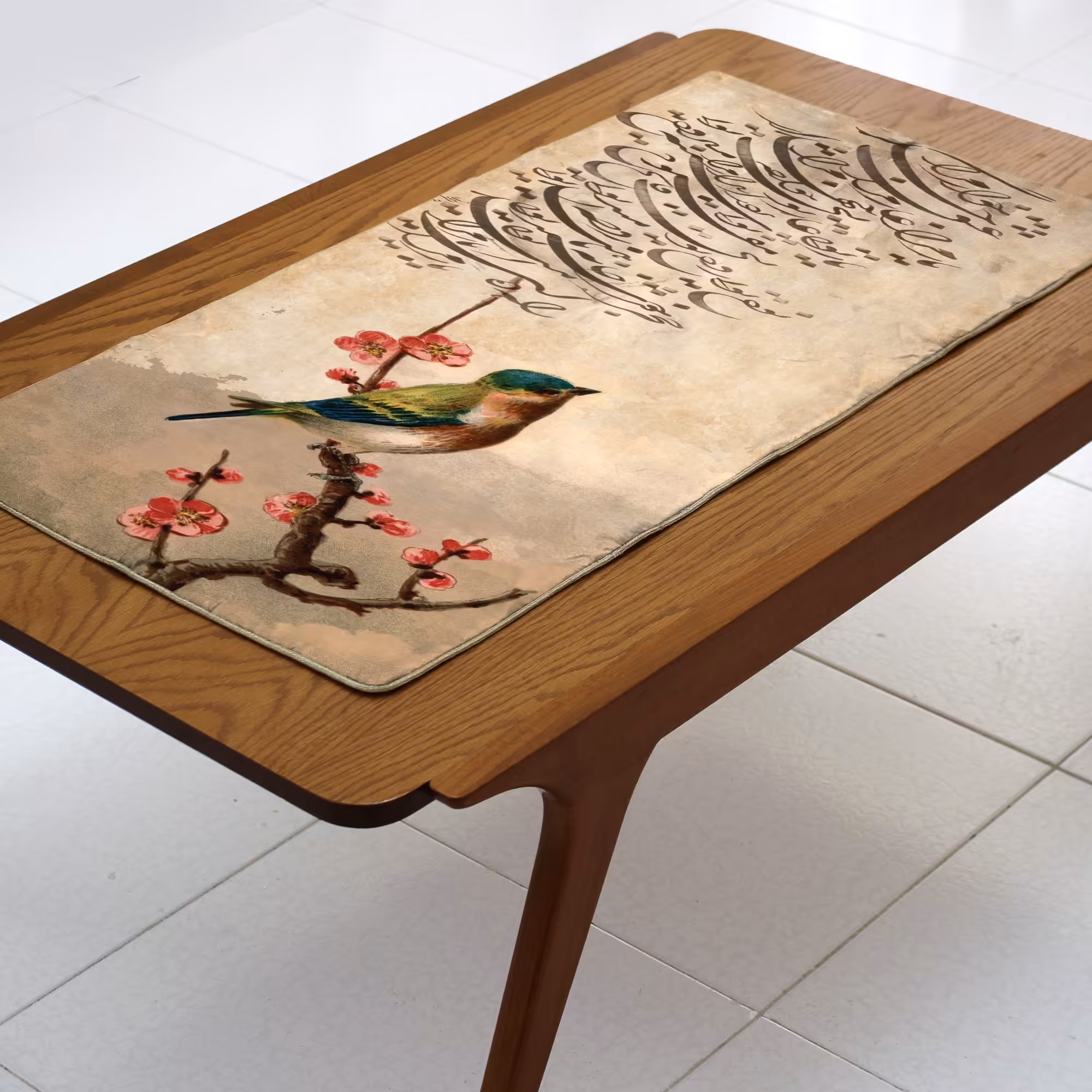 رانر جلومبلی مخمل بدون نوار مغزی سایز 35در 90آستردار