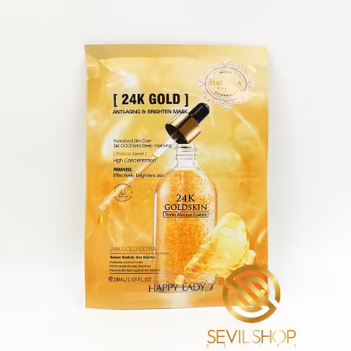 قیمت ماسک ورقه ای طلا هپی لیدی | 28 گرم &quot;آبرسان قوی&quot;
