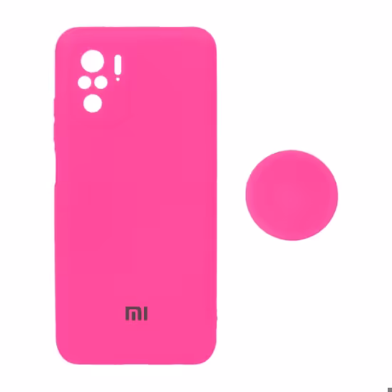 قاب گوشی سیلیکونی پاپ سوکت دار برای Xiaomi Redmi Note 10S / Note 10-4G