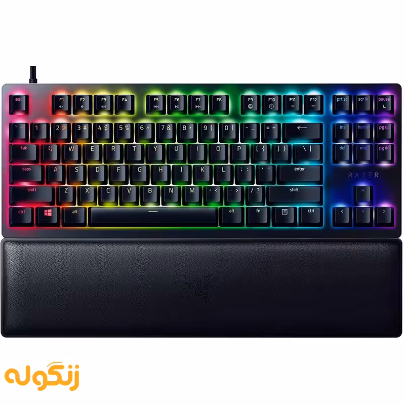 کیبورد گیمینگ Razer Keyboard HUNTSMAN V2 TKL PURPLE SWITCH - زنگوله