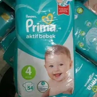 پوشک بچه پریما ترکیه سایز 4 بسته 54 عددی
