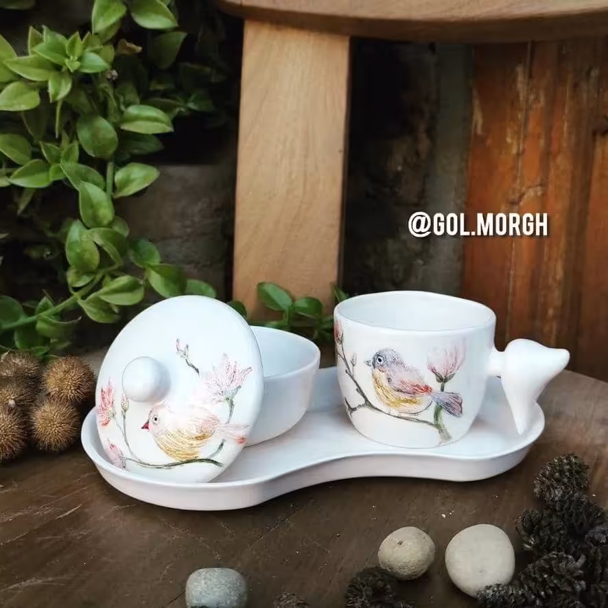 ست تک نفره چای خوری 
