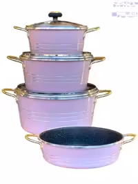 سرویس 7 پارچه سورنا دسته طلایی