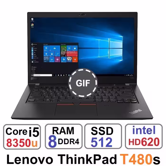 لپ تاپ لنوو Lenovo ThinkPad T480s Core i5 8350uوSSD512