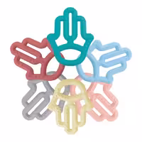 دندان گیر سیلیکونی نوزاد طرح دست مینیک اوی اوی MinikOiOi