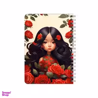 دفترچه یادداشت بامبیلیپ مدل دختر و گل ها کد 7381324