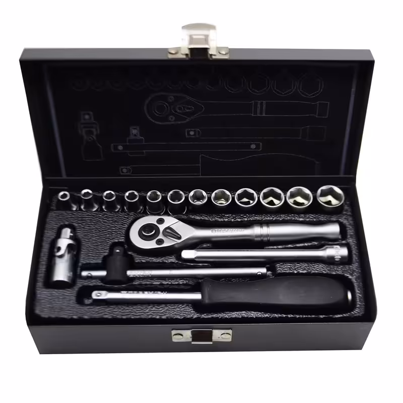 آچار بکس تاپکس مدل YP-1/4INCH -017 مجموعه 17 عددی