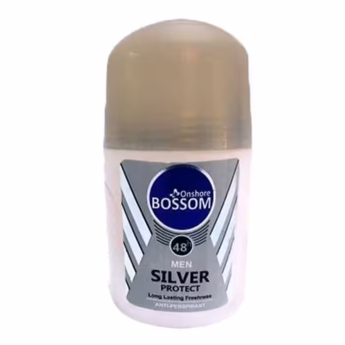 مام رول ضد تعریق و ضد حساسیت  مردانه انشور بوسوم مدل سیلورsilver حجم 75 میلی لیتر
