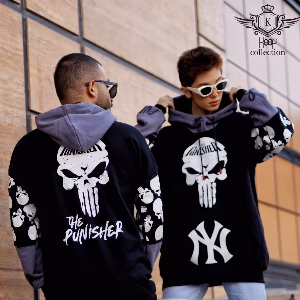 هودی لش تک رنگ اسپورت مشکی