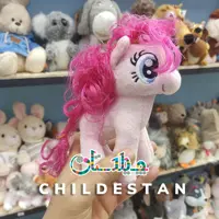 عروسک پولیشی اسب تک شاخ پونی مو طبیعی سایز 15 سانتی متر طرح 6