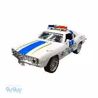 ماکت ماشین فلزی کامارو پلیس سفید