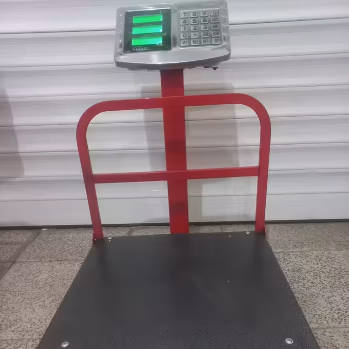 باسکول 200 کیلویی کمری با ابعاد 40 در40 نمایشگر دوطرفه استیل(ارسال رایگان)