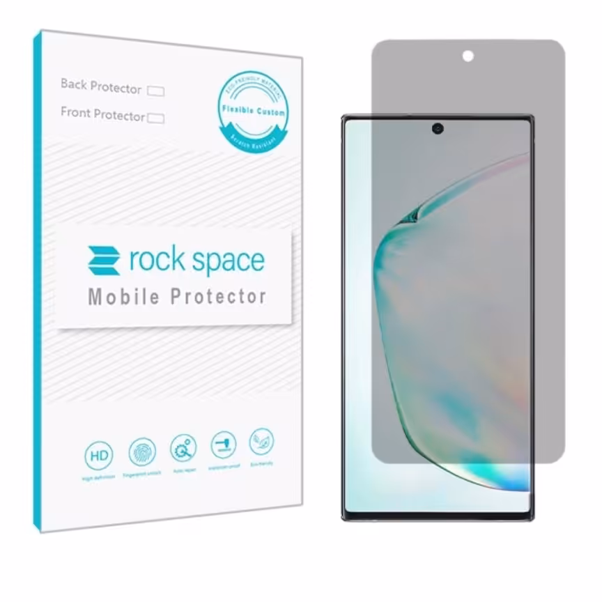 گلس پرایوسی (حریم شخصی)نانو و ضد ضربه گوشی سامسونگ Galaxy NOTE 10 PLUS برند راک اسپیس


