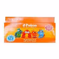 خمیربازی  پالمو  کارتی 12 رنگ بسته(12عددی)