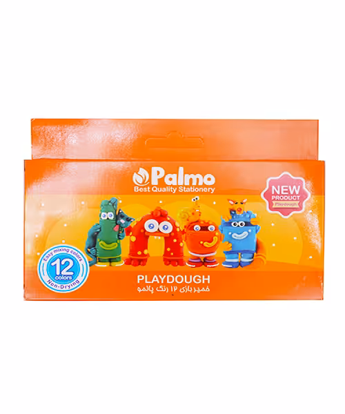 خمیربازی  پالمو  کارتی 12 رنگ بسته(12عددی)