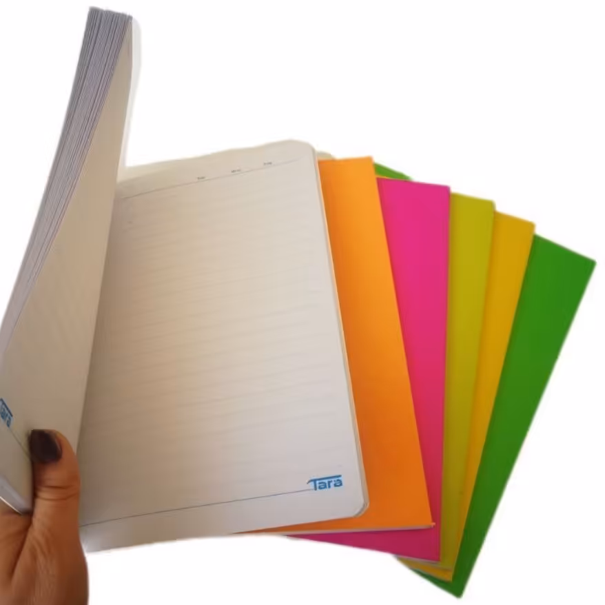 دفتر 80 برگ تک رنگ 