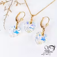 نیمست سوارسکی قلب سفید کد 11903