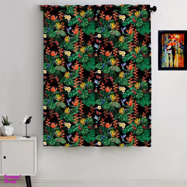 پرده مدل C2-50807 رنگ سفید