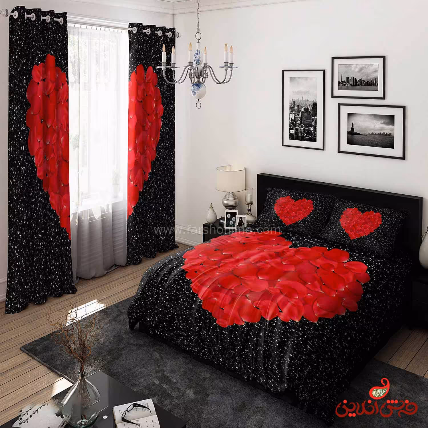 روتختی قلب قرمز  کد 15135