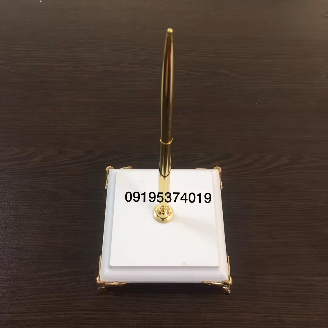 خودکار روکش طلا با باکس رومیزی و شناسنامه اصالت 