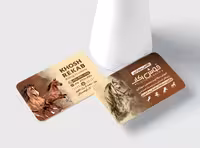 لایه باز کارت ویزیت باشگاه سوارکاری | گرافیک با طعم تربچه