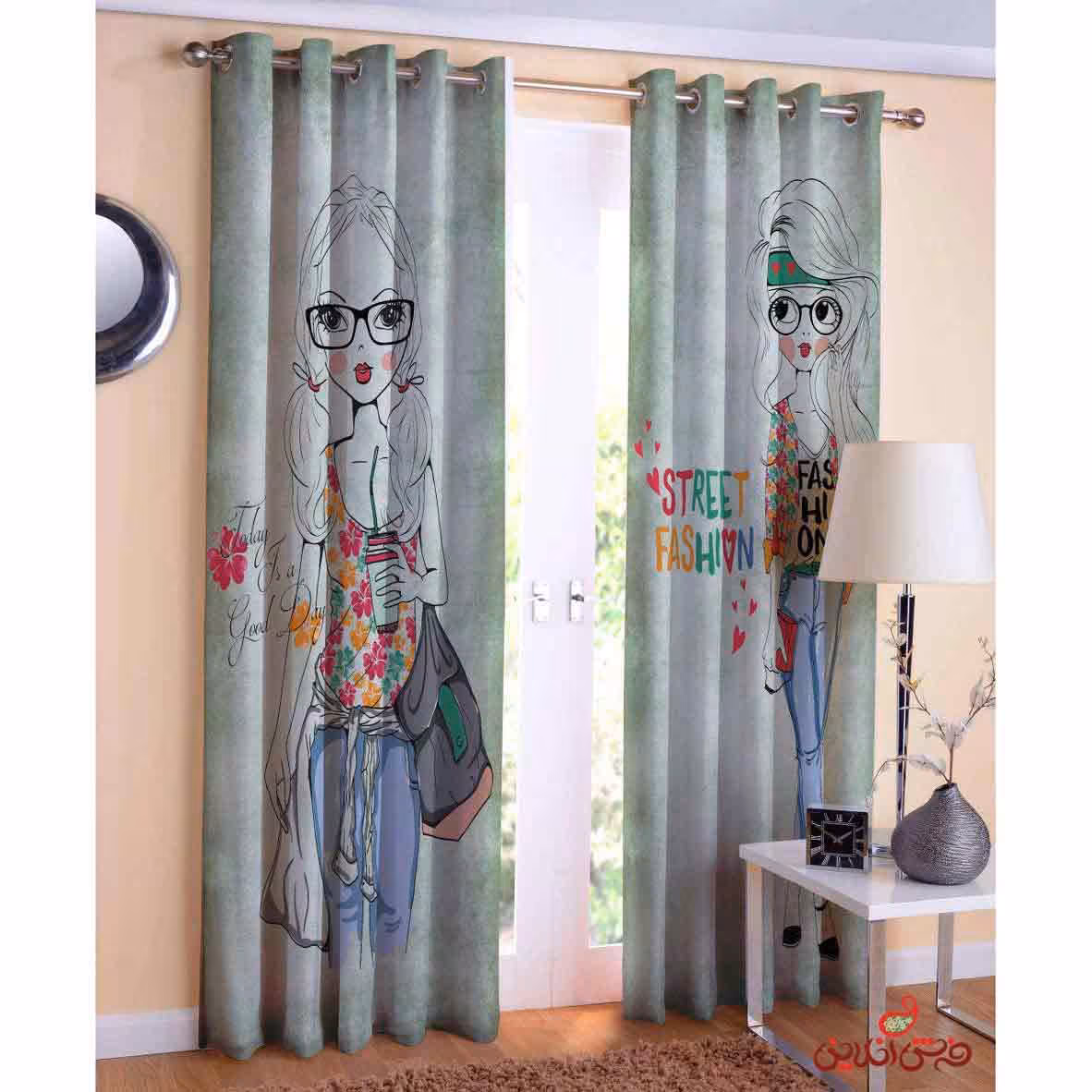 پرده 2عددی مدرن کد 2047