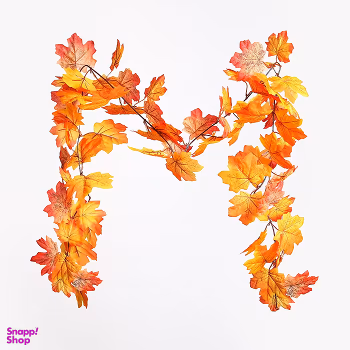 ریسه آویز برگ مصنوعی مدل چنار پاییزی